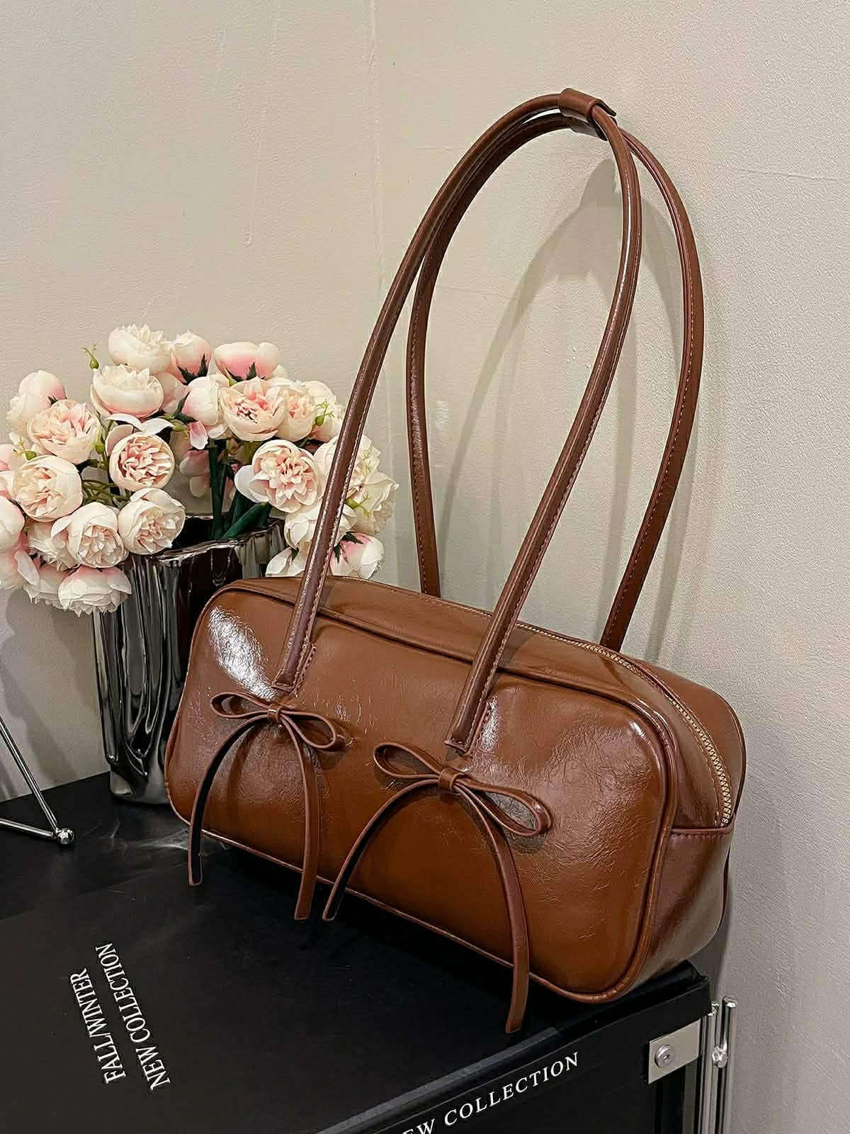 “YUMII“ J ギャザー・リボンボストン